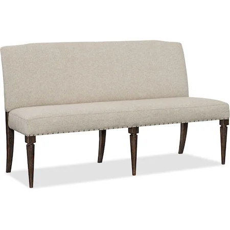 Deconstructed Upholstered Dining Bench